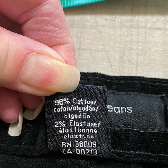 Calvin Klein women’s Jeans Black Corduroy size 10 - Picture 4 of 8